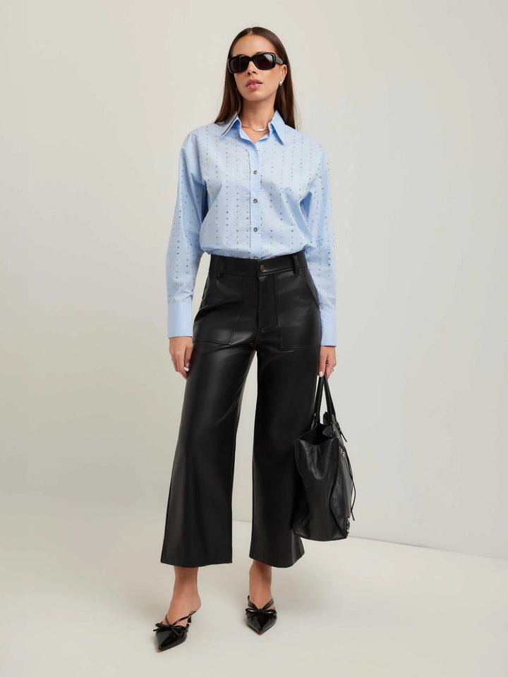 Fifteen Twenty Lisa Embellished Button Up Top