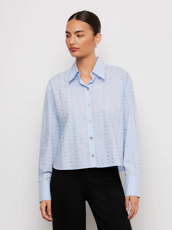 Fifteen Twenty Lisa Embellished Button Up Top