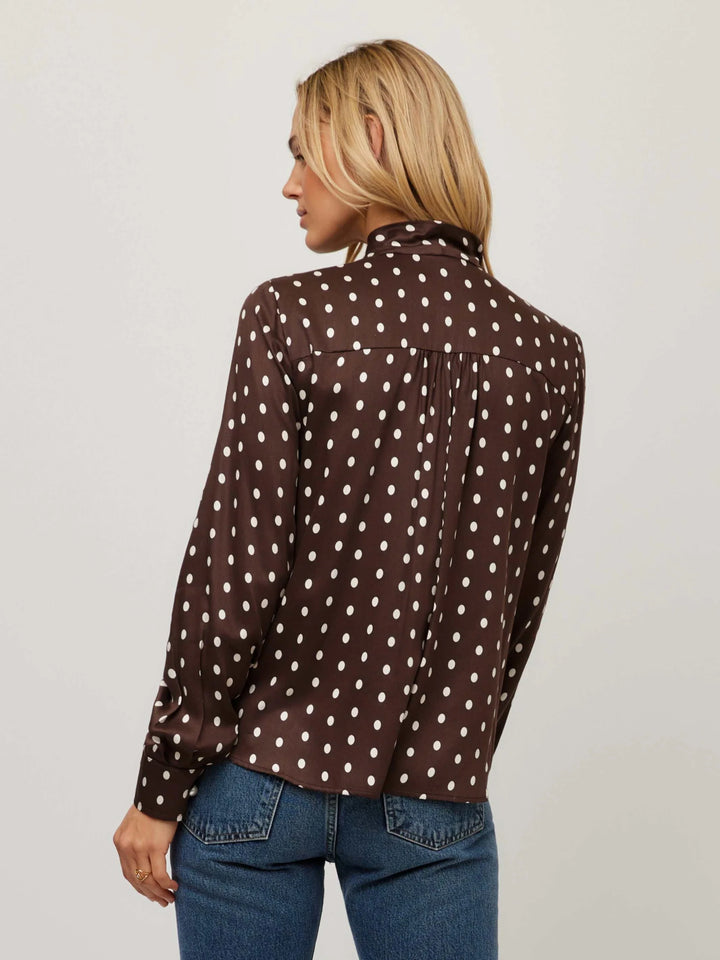 Fifteen Twenty Janine Tie Neck Top