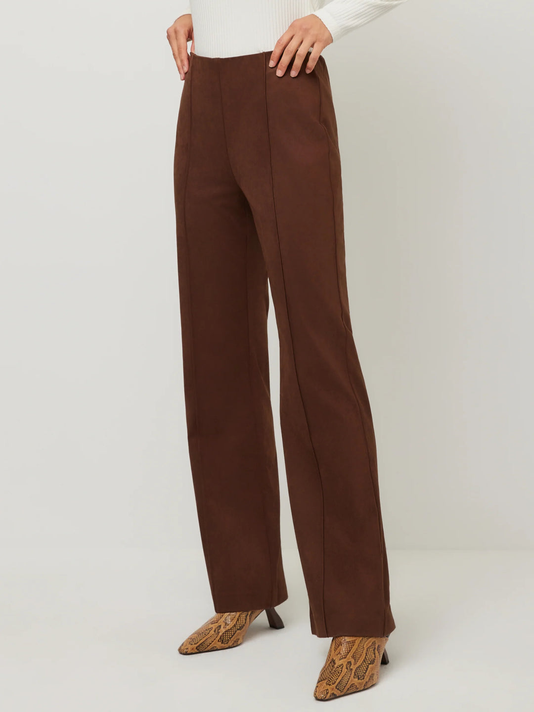 Fifteen Twenty Ellie Faux Suede Bootcut Pants