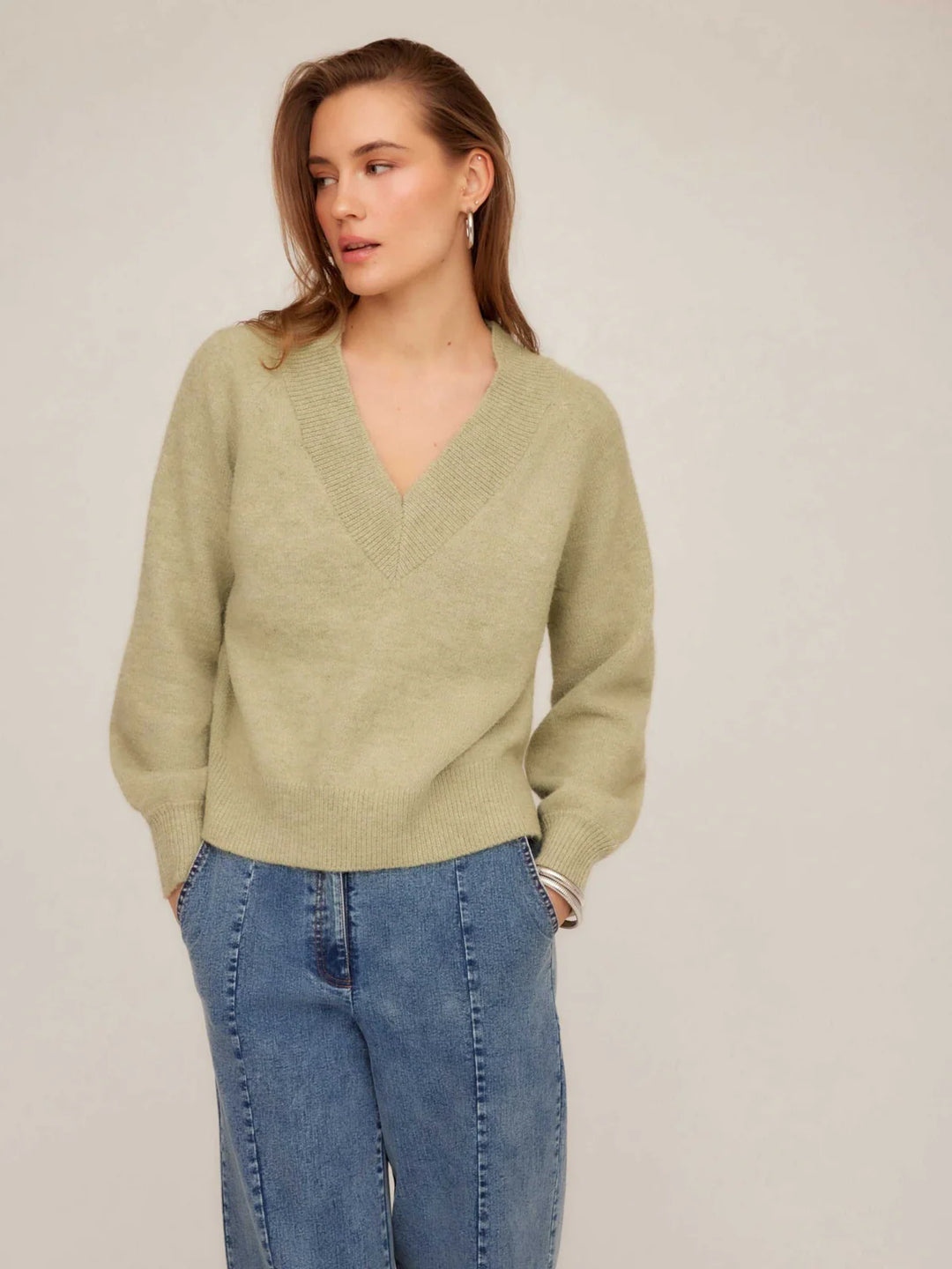Fifteen Twenty Heather V-Neck Sweater