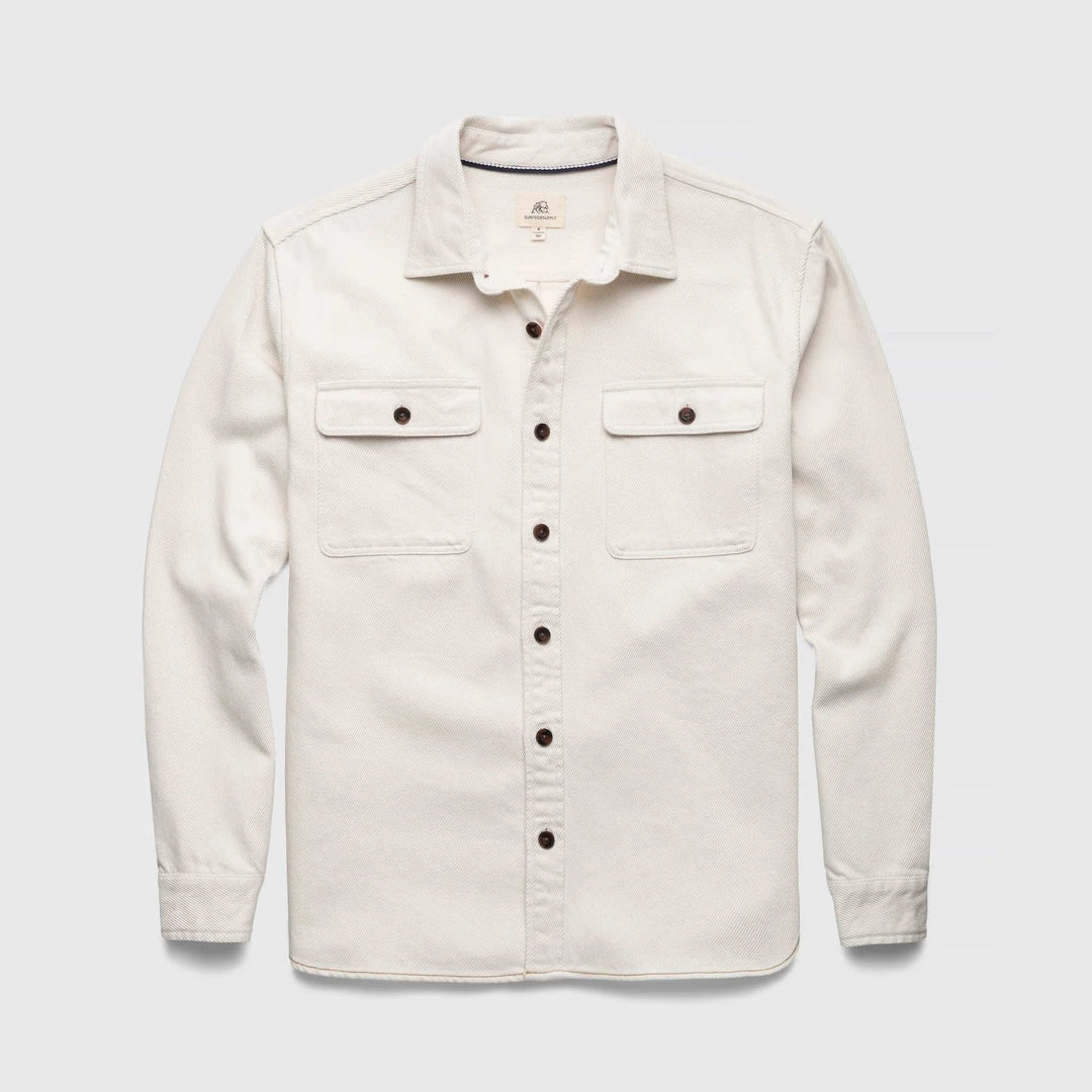 Surfside Dylan Garment Washed Twill Overshirt