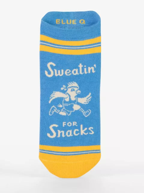 Blaue Q Sweatin' For Snacks Socken