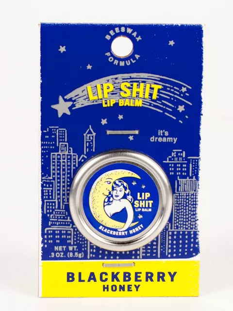 Blue Q Lip Shit Lippenbalsam mit Brombeerhonig