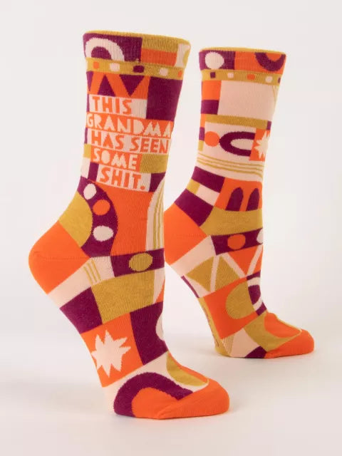 Blue Q - Stop Talking Crew Socks | Women's