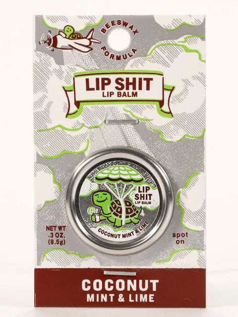 Blue Q Lip Shit Coconut Mint Lip Balm