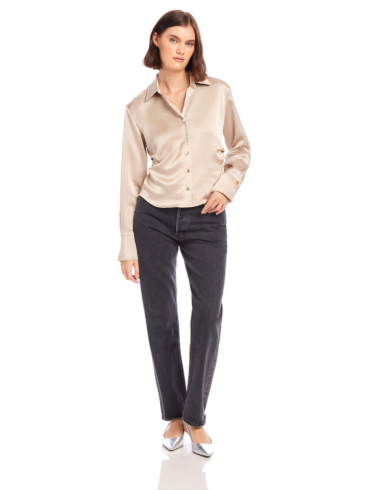 Fifteen Twenty Tawnie Side Pleat Shirt