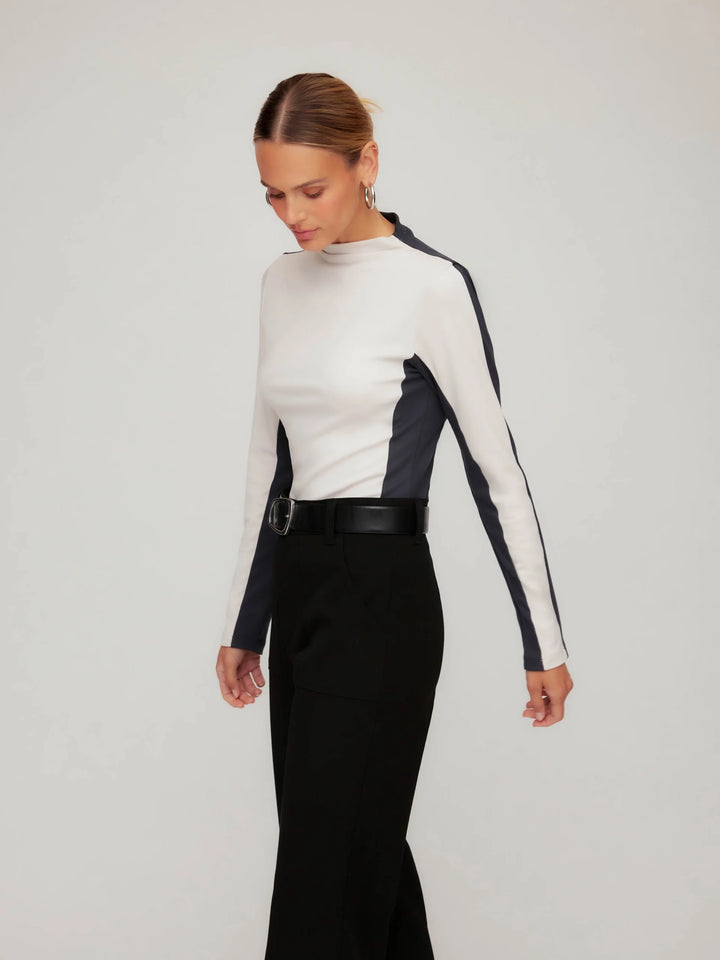Fifteen Twenty Cass Colorblock Turtleneck