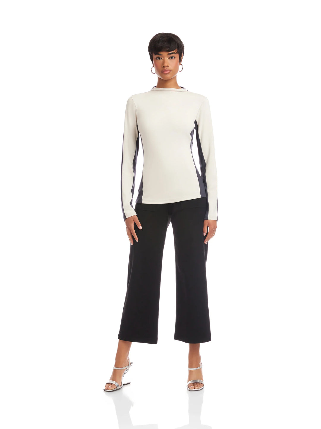 Fifteen Twenty Cass Colorblock Turtleneck