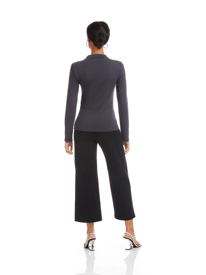 Fifteen Twenty Cass Colorblock Turtleneck