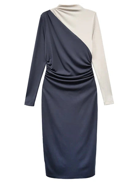 Fifteen Twenty Shirred Colorblock Dress