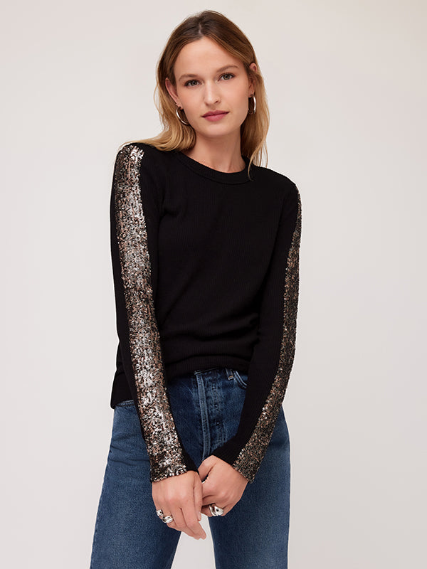 Fifteen Twenty Long Sleeve Contrast Top