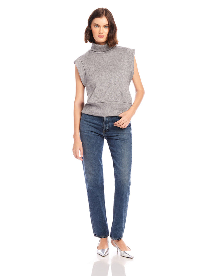 Fifteen Twenty Jodie Sleeveless Turtleneck Top