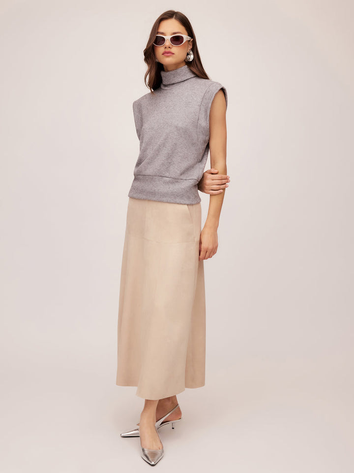 Fifteen Twenty Jodie Sleeveless Turtleneck Top