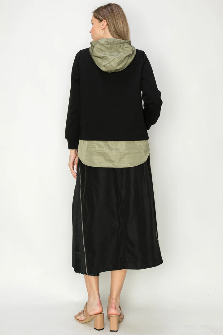 Joh Jelani Skirt with Pleated Zipper Sides