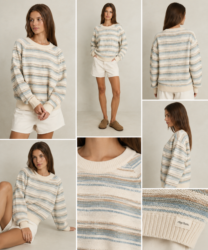 Rhythm Distant Shores Striped Sweater