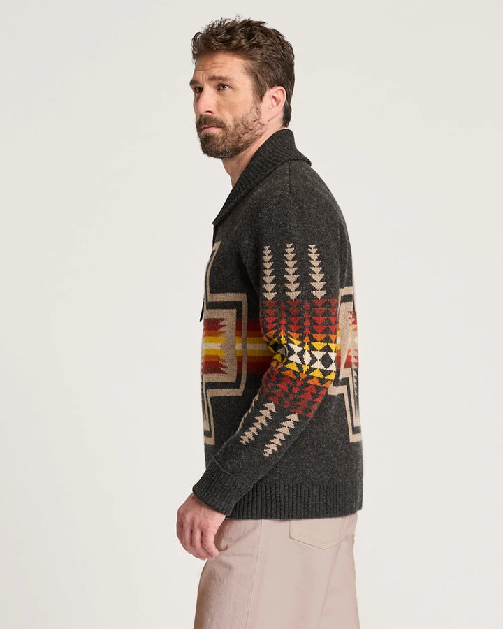 Pendleton Harding Zip Lambswool Cardigan