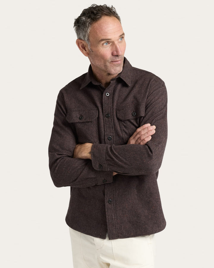 Pendleton Solid Burnside Flannel Shirt
