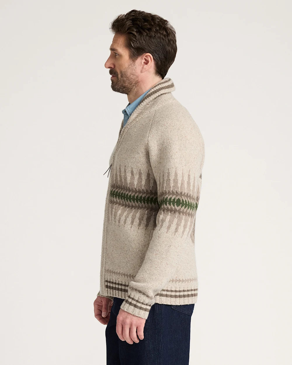 Pendleton Sawtooth Buck Zip Sweater