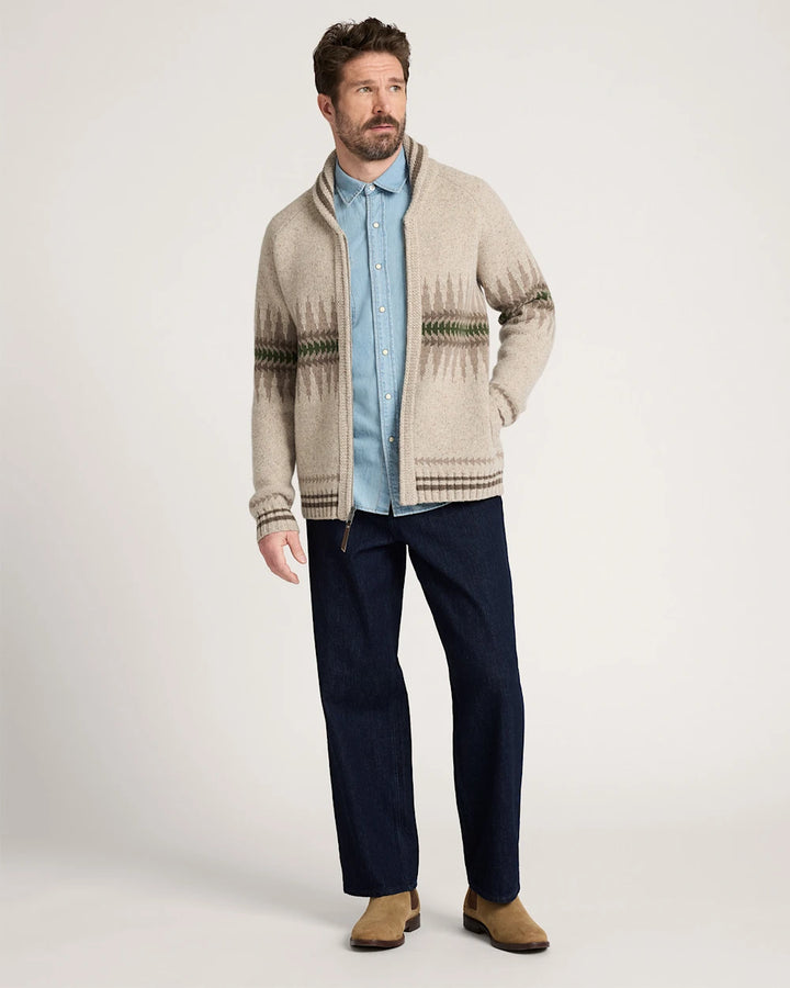 Pendleton Sawtooth Buck Zip Sweater