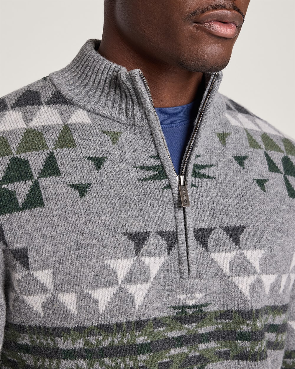 Pendleton Autumn Birch 1/4 Zip Lambswool Sweater