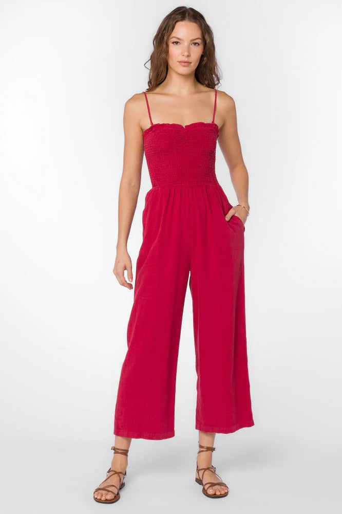 Velvet Heart Tasha Smocked Jumpsuit