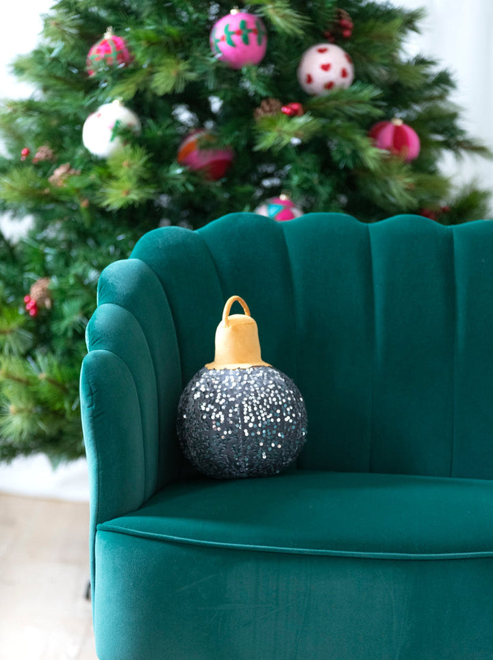 Shiraleah Merry Bauble Sequin Small Pillow