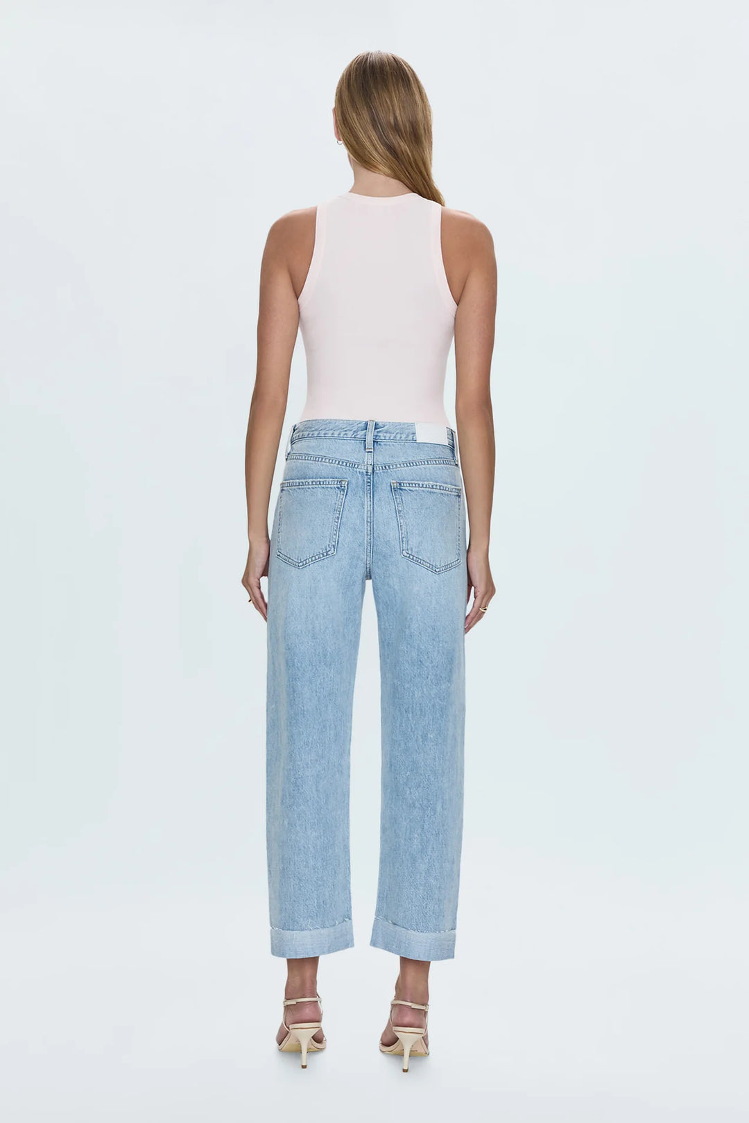 Pistola Kacey Mid Rise Cuffed Boyfriend Jean