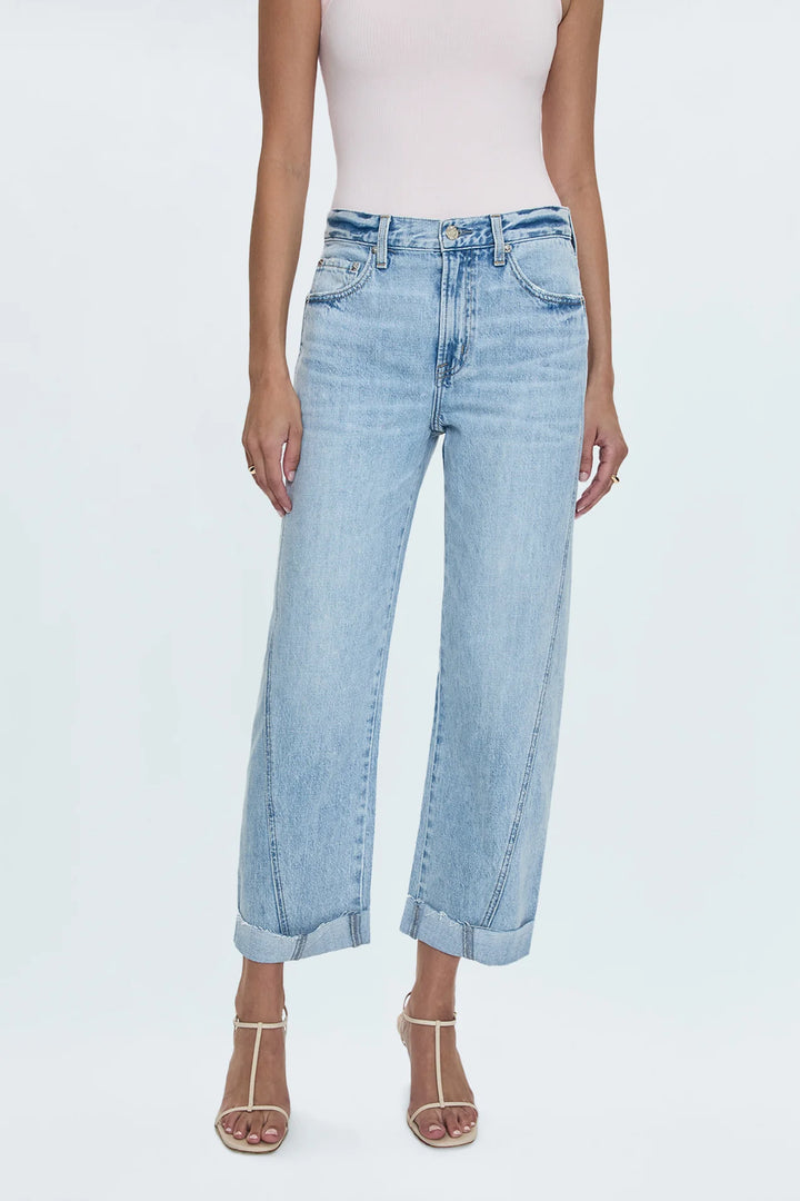 Pistola Kacey Mid Rise Cuffed Boyfriend Jean
