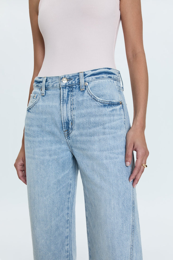 Pistola Kacey Mid Rise Cuffed Boyfriend Jean