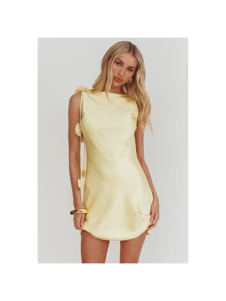 One & Only Boatneck Floral Mini Dress