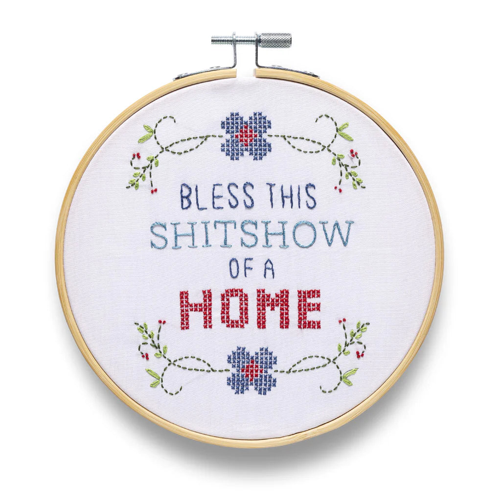 Funatic Bless This Shitshow Embroidery Kit