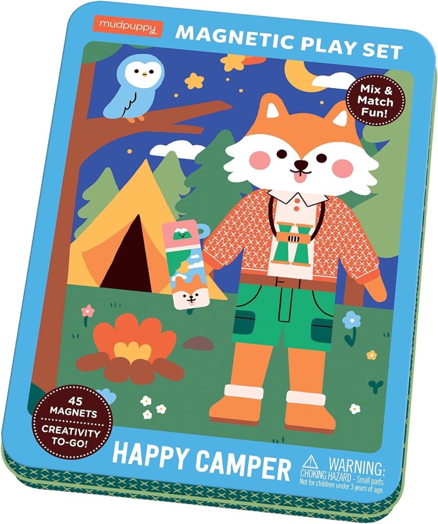 Chronicle Books Mudpuppy Mag Tin Character Happy Camper