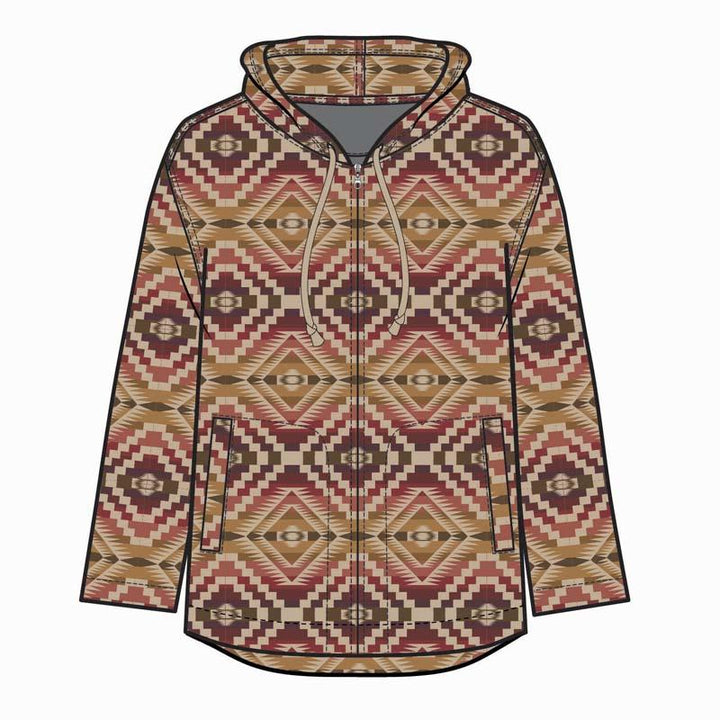 Pendleton Zip Front Hoodie