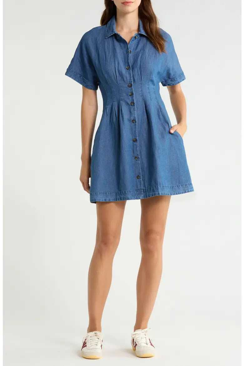 Marine Layer Arden Mini Shirt Dress