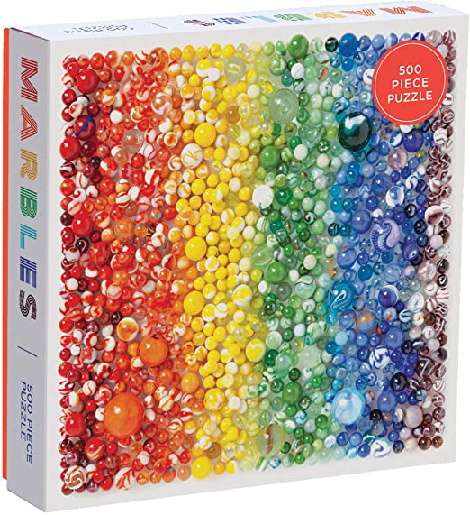 Galison Rainbow Marbles 500 Piece Puzzle