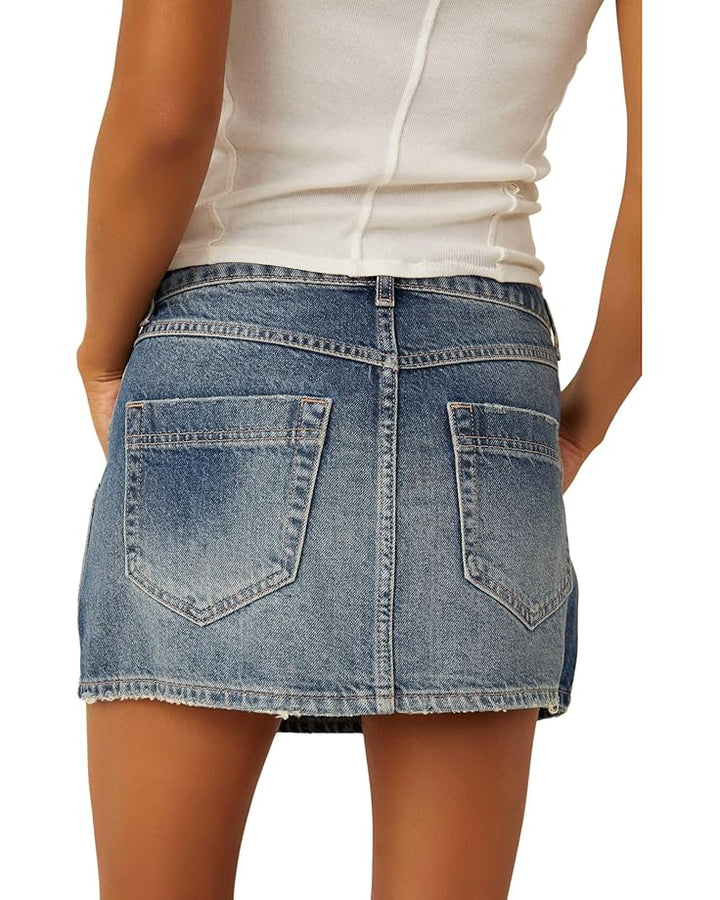 Free People Wynne Denim Skirt