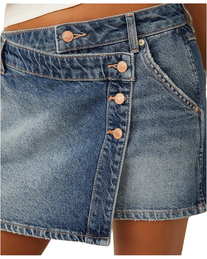 Free People Wynne Denim Skirt