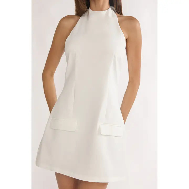 One & Only Strapless Halter Mini Dress