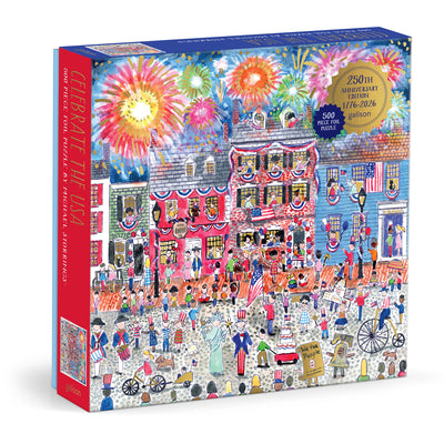 Chronicle Books Celebrate The USA 500 Piece Foil Puzzle
