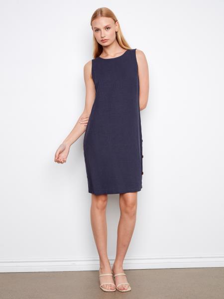 Charlie B Sleeveless Linen Blend Dress