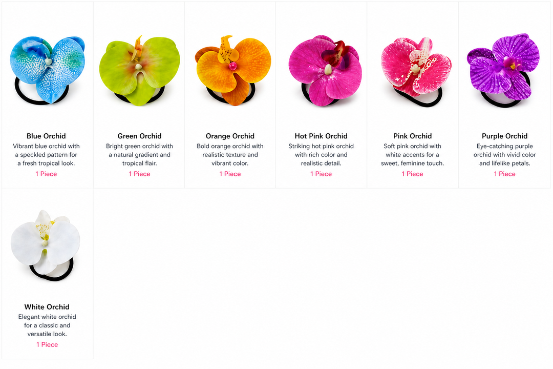 Joia Orchid Hair Ties