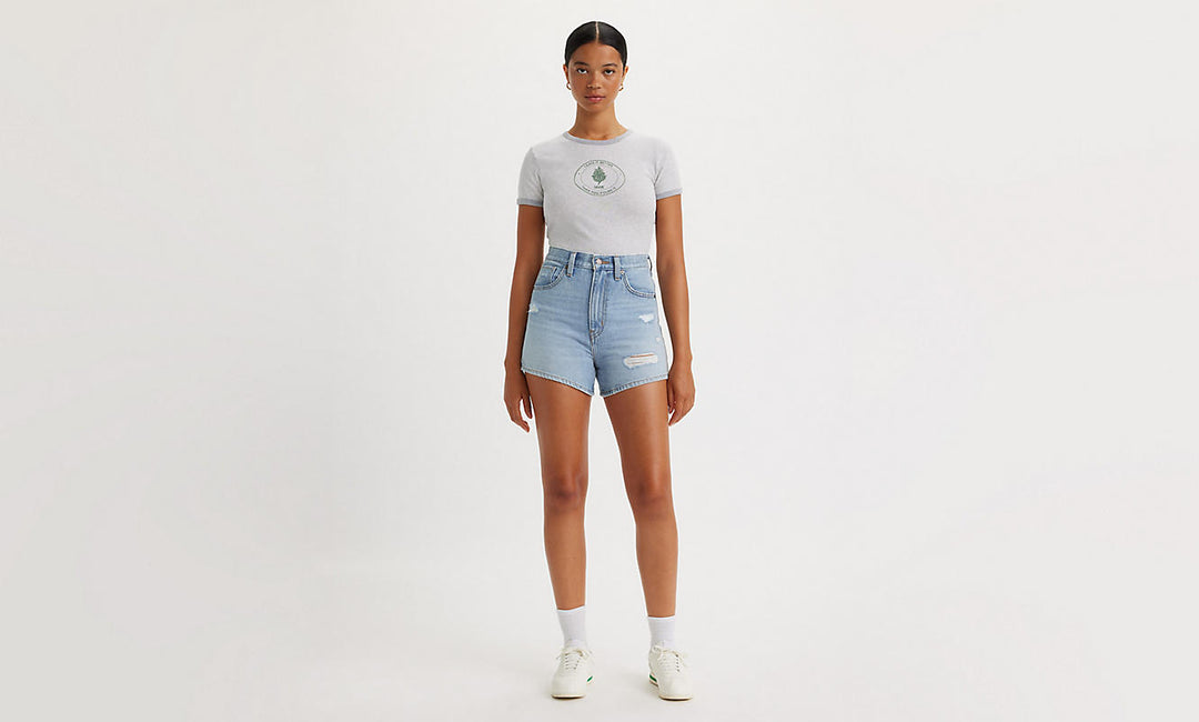 Levis High Waisted Mom Short Light Touch Short - Main Image