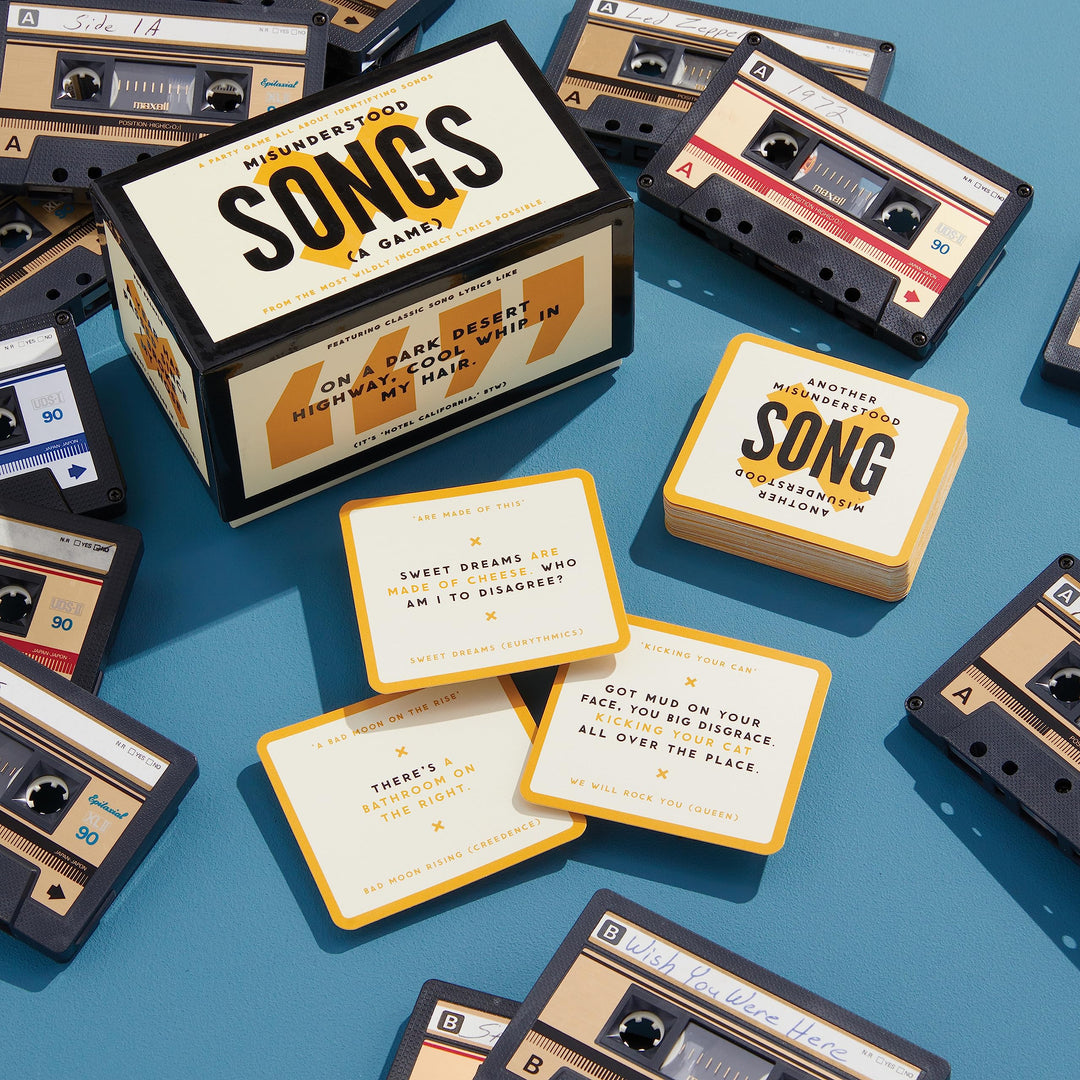 Chronicle Books Brass Monkey Card Game Set Misunderstood Songs