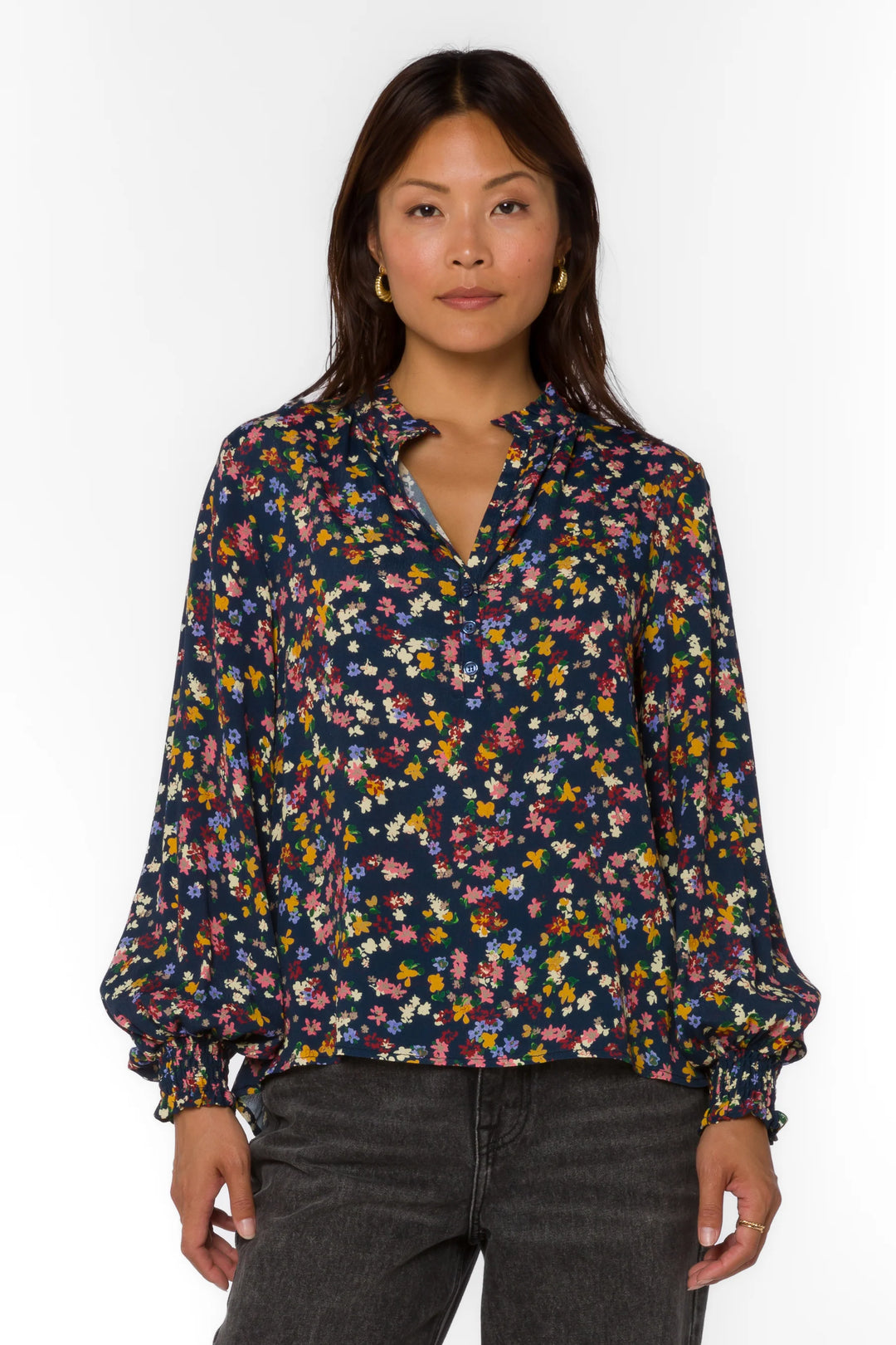 Velvet Heart Avena Multi Ditsy Floral Blouse