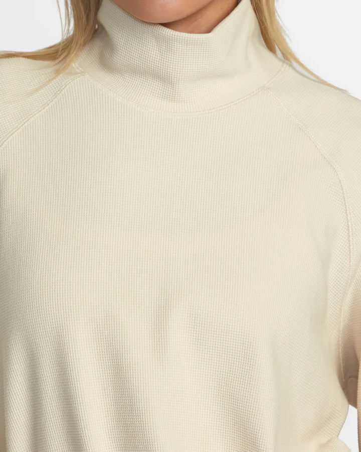 RVCA Sofie Waffle Mock Neck Shirt