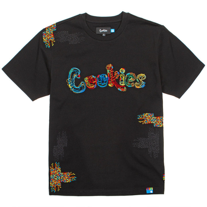 Cookies mit Allover-Stickerei-Patchwork-Hemd