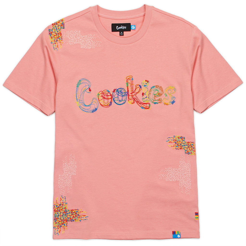 Cookies W/ Allover Embroidered Stitch Patchwork Shirt