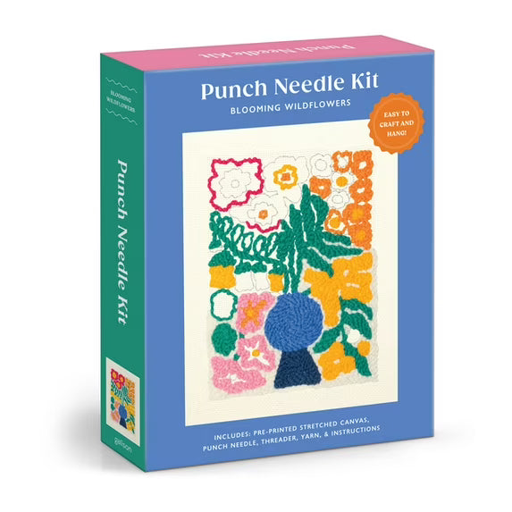 Chronicle Books Blooming Wildflowers Punch Needle Kit