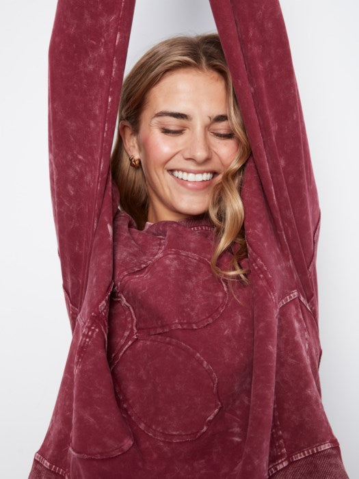 Charlie B Appliqué Crew Neck Sweatshirt